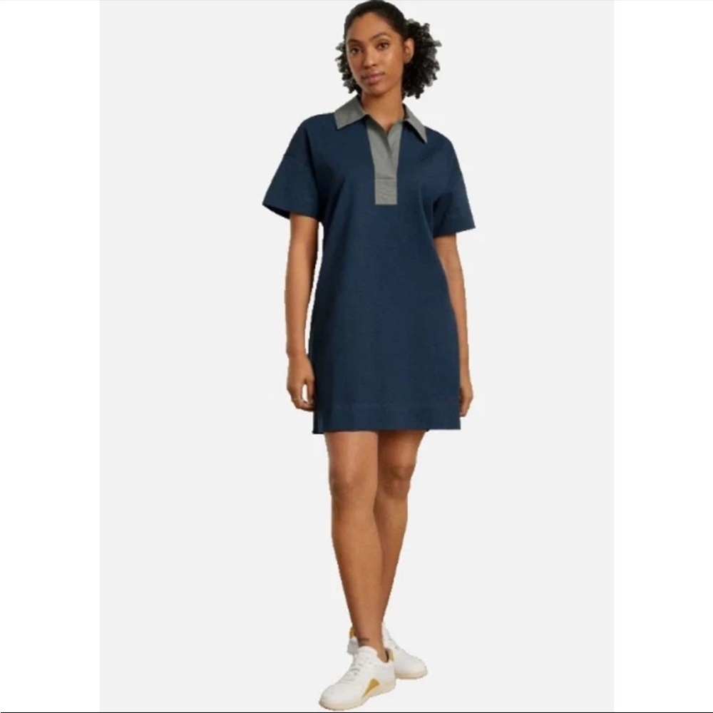 Everlane Organic Cotton Polo Dress size L NWT